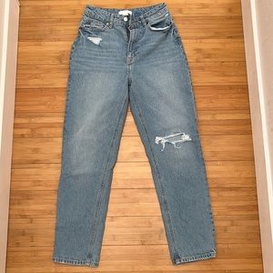 H&M high rise mom jeans